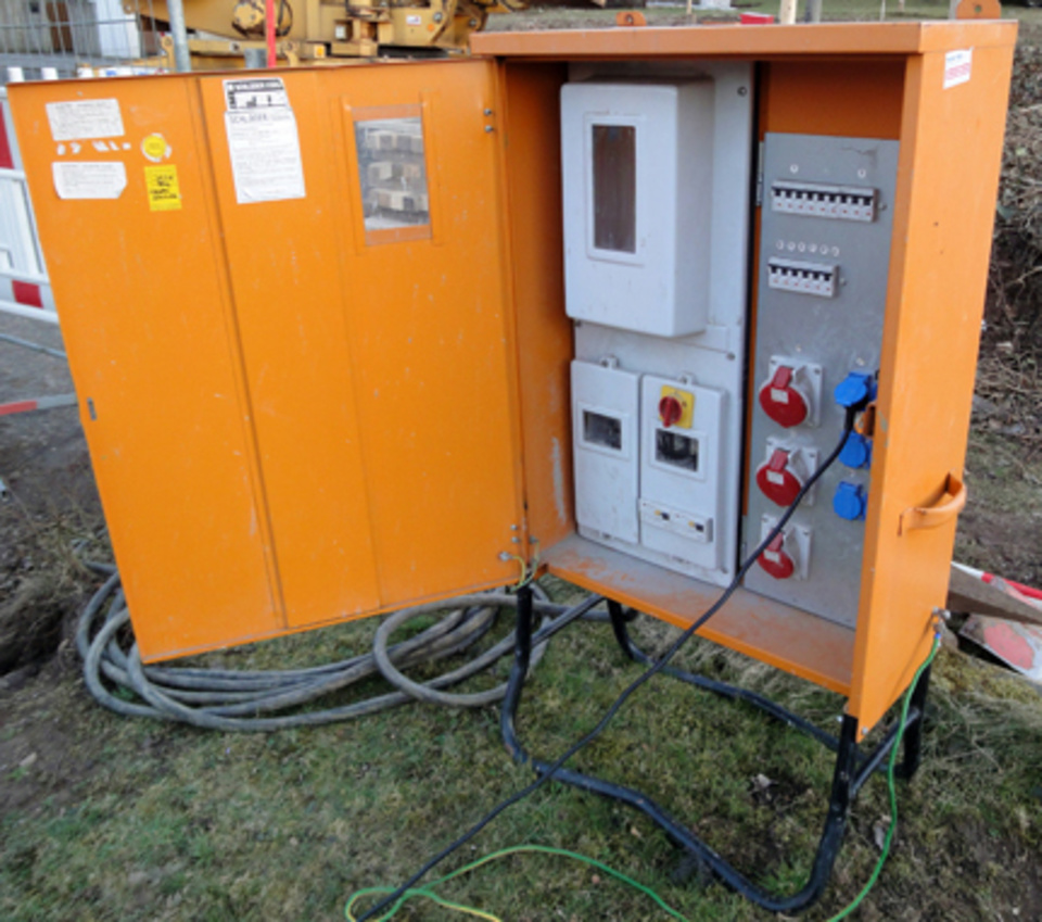 Baustromkasten bei Elektro Auer in Oberickelsheim